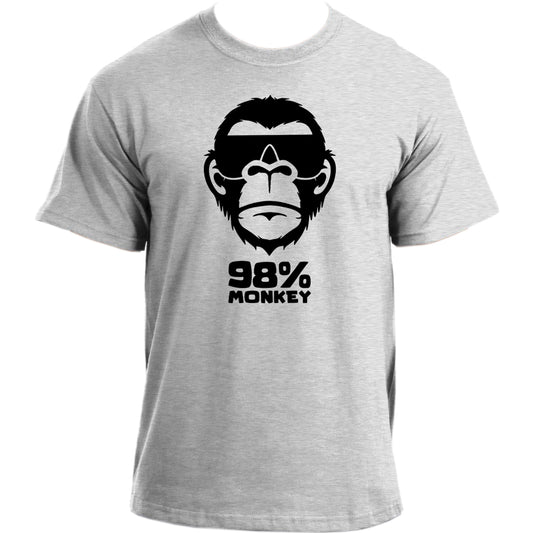 98% Monkey T-Shirt | Funny Sarcastic Tee