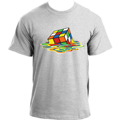 Big Bang Theory Sheldon Cooper Melted Rubiks Cube Inspired T-Shirt