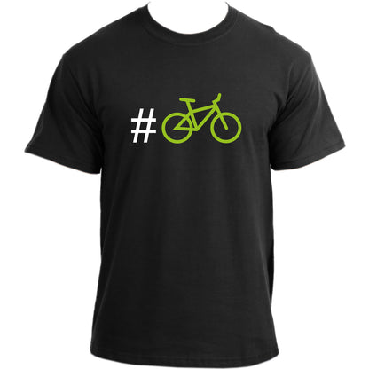 Hashtag bike - Bicycle tee Cycling sports top Cotton Short Sleeve T shirt