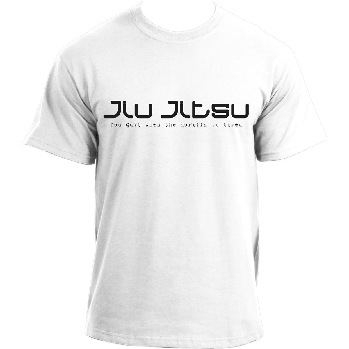 Brazilian Jiu Jitsu tshirt 'You quit when the gorilla is tired' MMA UFC BJJ T-shirt For Men