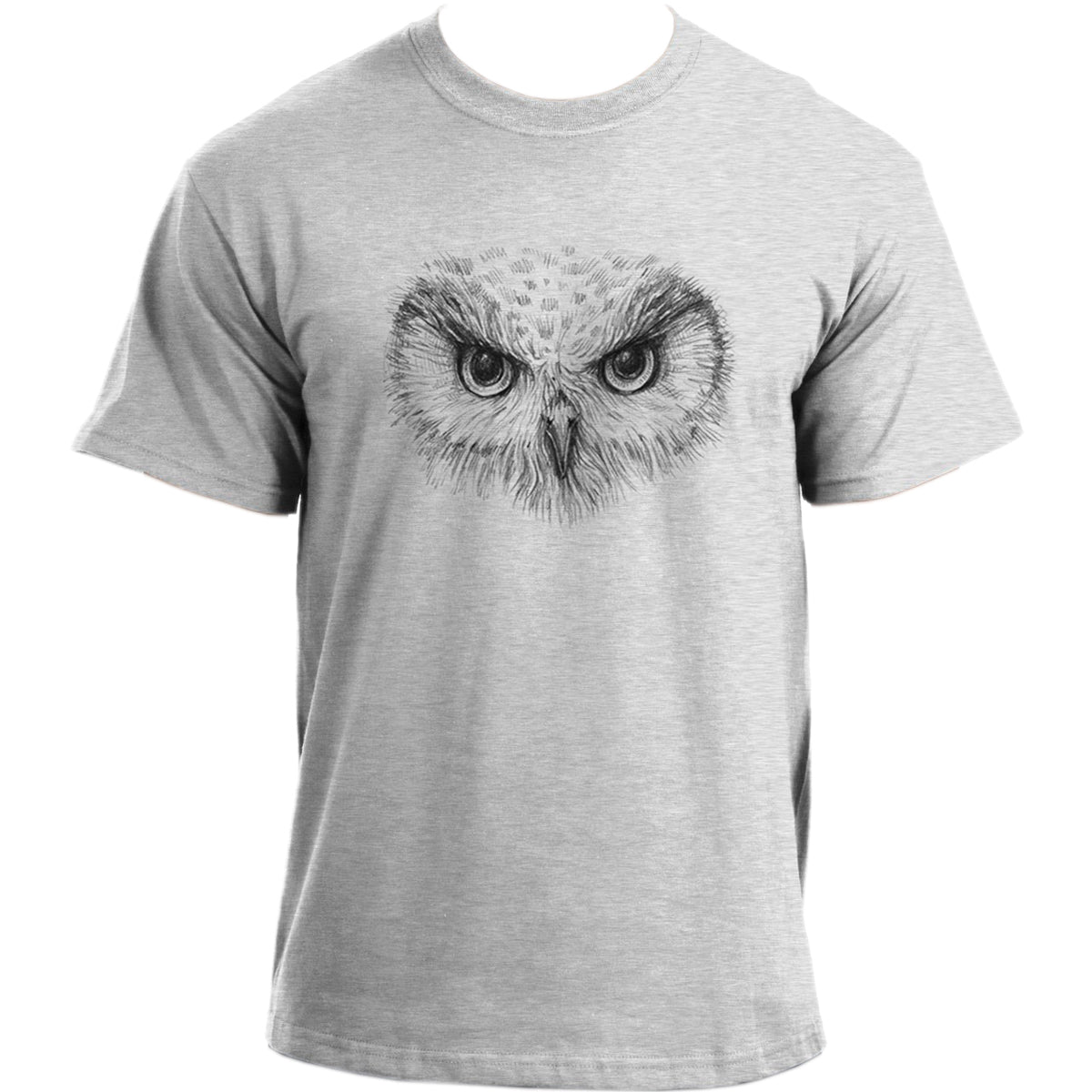 Owl T shirt  - Casual Owl Sketch Design T-Shirt For Men