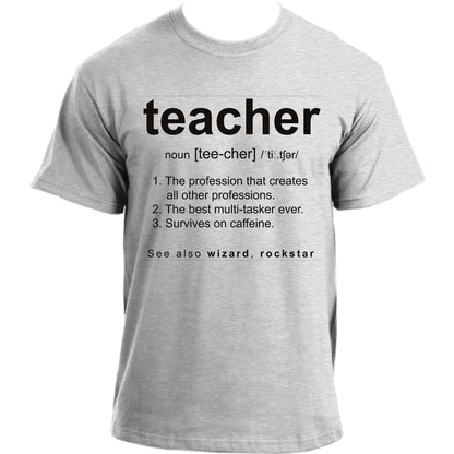 Profession Definition Funny Teacher T Shirt, Great Teacher Gifts For Men