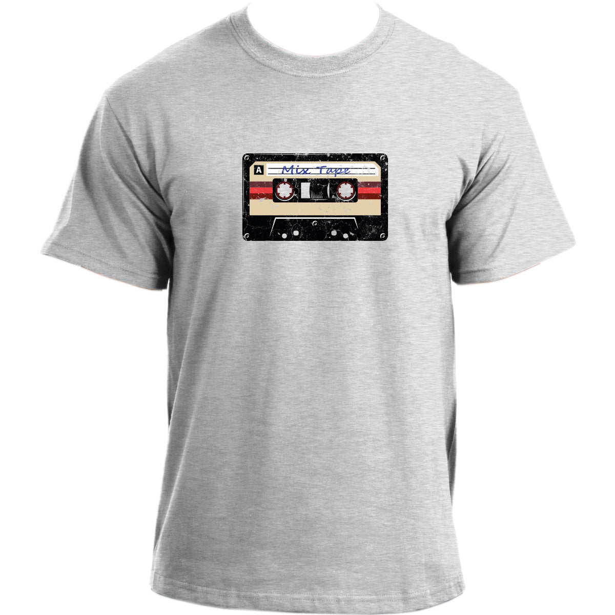 Mix Tape Vintage Design T Shirt I Compact Cassette Tape Distressed Look T-shirt