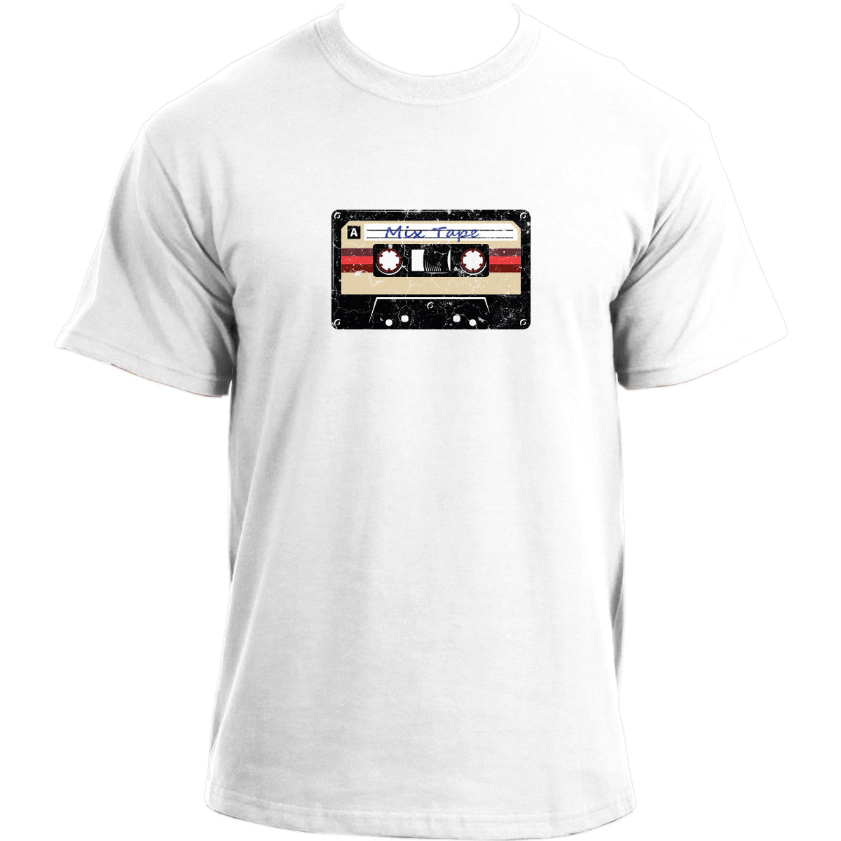 Mix Tape Vintage Design T Shirt I Compact Cassette Tape Distressed Look T-shirt