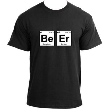 Beryllium Erbium Beer T Shirt I Beer Design College Party Nerd Geek Science Chemisty T-Shirt