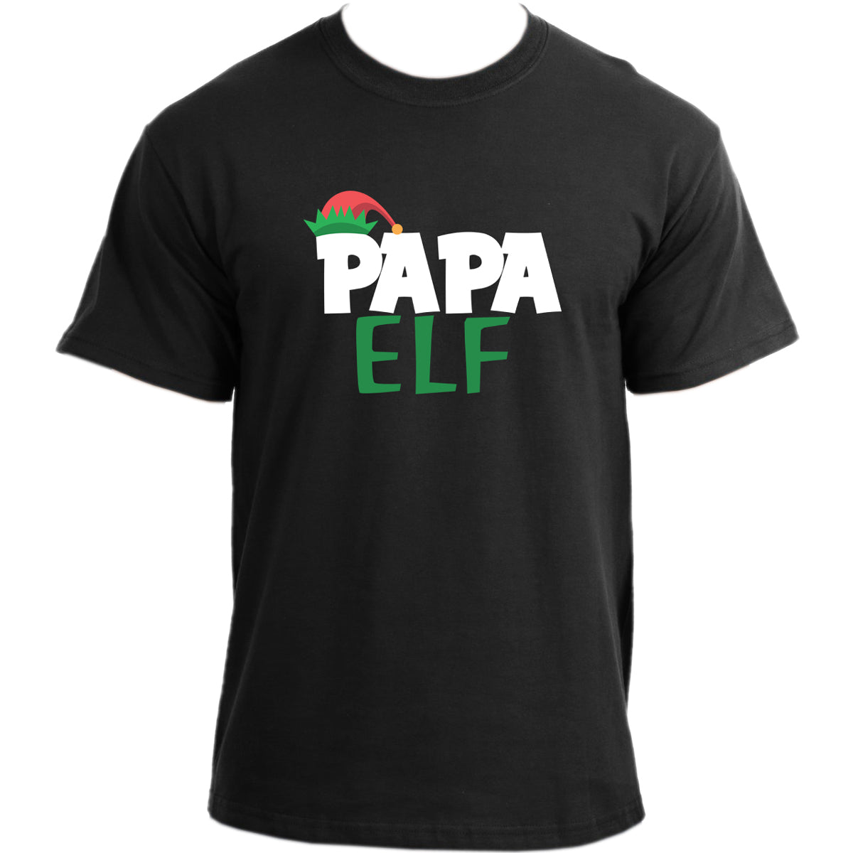 Papa Elf T-Shirt I Dad Elf Christmas T Shirt I Christmas Dinner Funny Daddy Elf Shirt