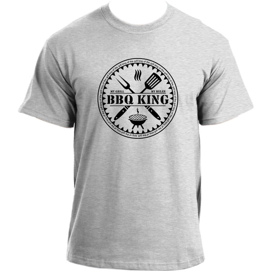 BBQ King T Shirt I My Grill, my Rules I Barbecue Chef T-Shirt I BBQ Tshirt