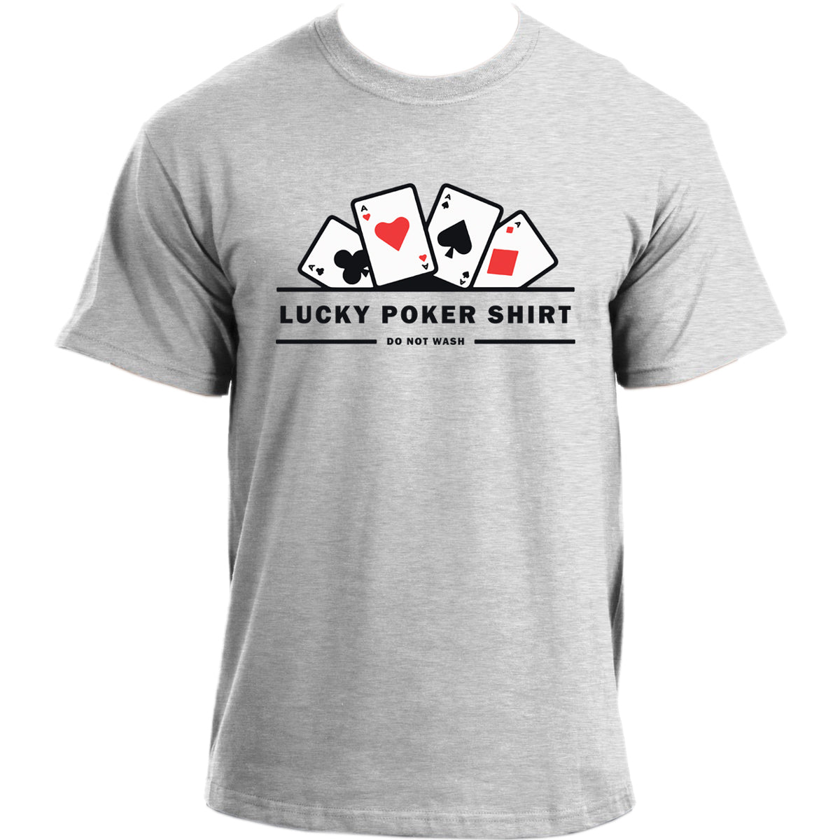 Lucky Poker T-Shirt I Poker Player T Shirt I Funny Poker Tshirt for Men