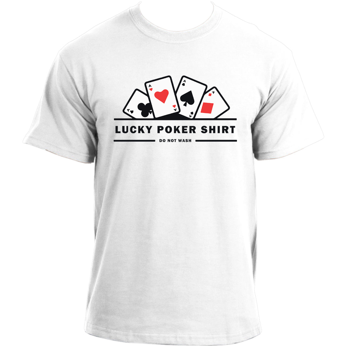 Lucky Poker T-Shirt I Poker Player T Shirt I Funny Poker Tshirt for Men