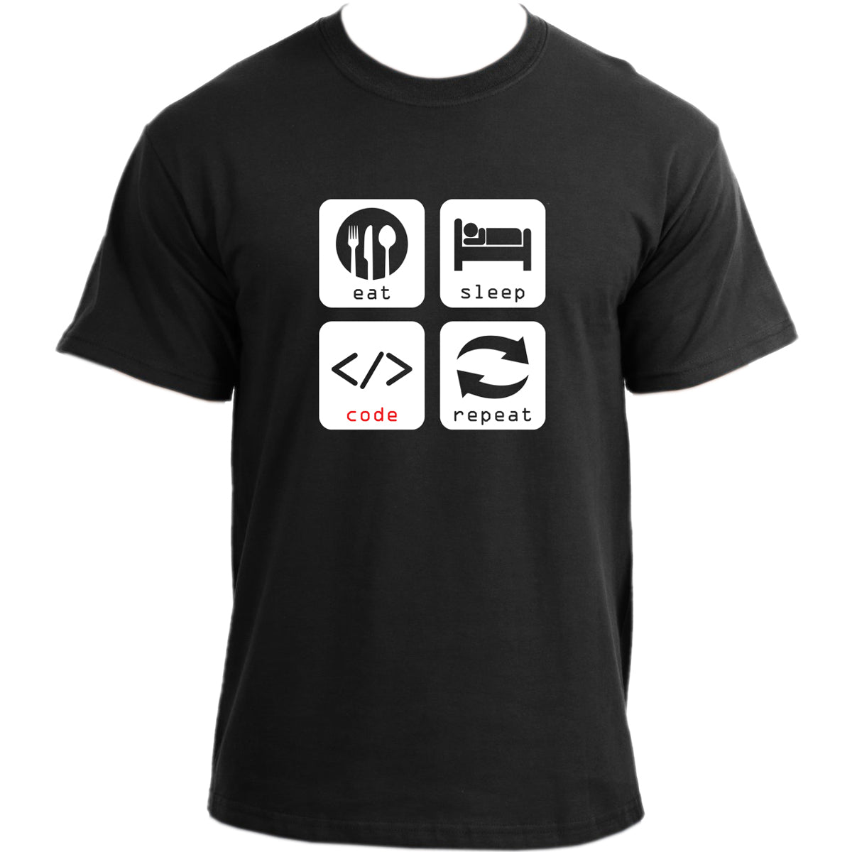 Eat Sleep Code Repeat T-Shirt I Computer Programmers Coding Tshirt I Eat Sleep Repeat Shirt