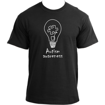 Autism Awareness Puzzle Light T-Shirt I Shine a Light on Autism Support Autistic Parents Tshirt