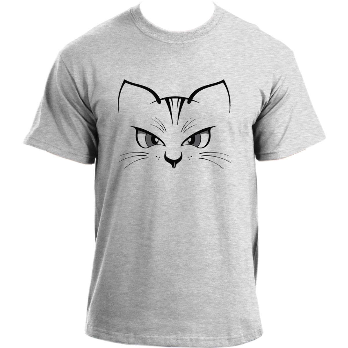 Cat Silhouette T-Shirt I Kitten Cat Lovers I Cat Tshirt For Men