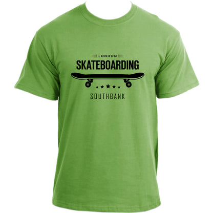 Skateboarding T Shirt, Ride the London Vibe - Southbank SK8 Skater Tee